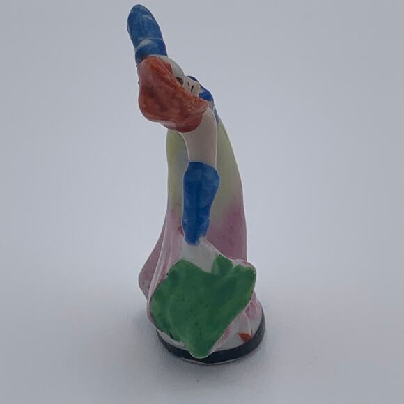 Set of 2 Occupied Japan Ladies Mini Porcelain Figurines Ball Gown Dress Vintage - Picture 6 of 12